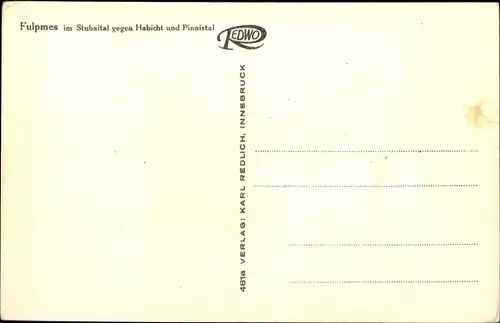 Ak Fulpmes in Tirol, schöne Detailansicht