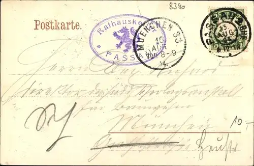 Ak Passau in Niederbayern, schöne Detailansicht