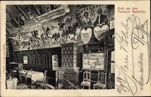 Ak Passau in Niederbayern, schöne Detailansicht