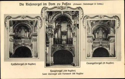 Ak Passau in Niederbayern, schöne Detailansicht