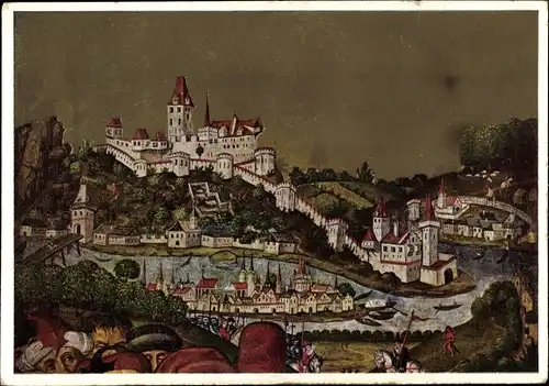 Ak Passau in Niederbayern, schöne Detailansicht