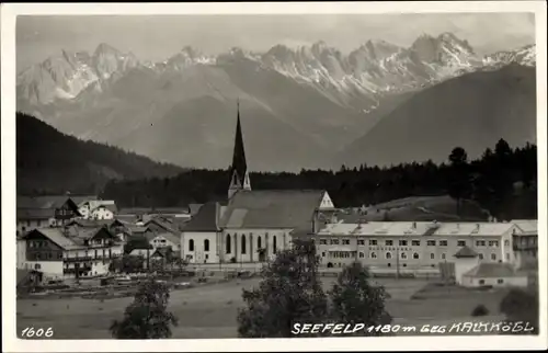 Ak Seefeld in Tirol, schöne Detailansicht