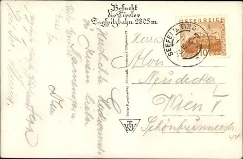 Ak Seefeld in Tirol, schöne Detailansicht