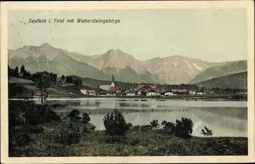 Ak Seefeld in Tirol, schöne Detailansicht