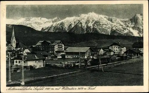 Ak Seefeld in Tirol, schöne Detailansicht