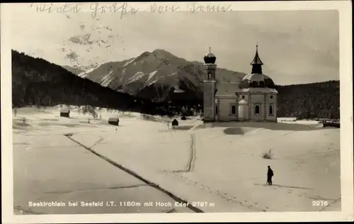 Ak Seefeld in Tirol, schöne Detailansicht