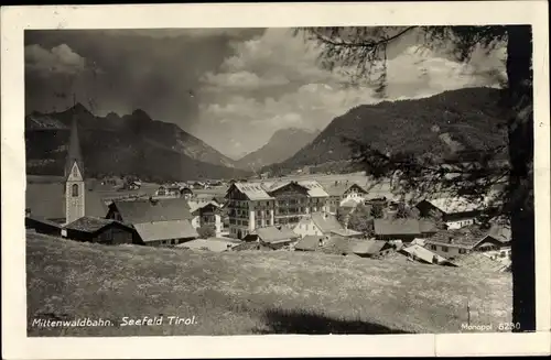 Ak Seefeld in Tirol, schöne Detailansicht