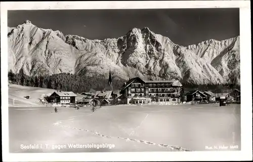 Ak Seefeld in Tirol, schöne Detailansicht