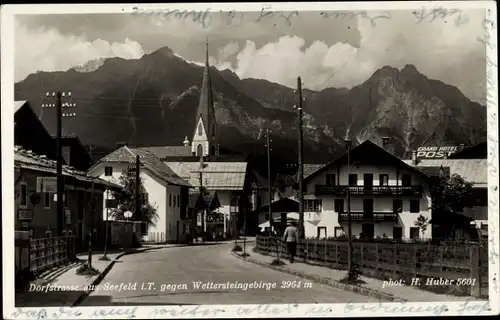 Ak Seefeld in Tirol, schöne Detailansicht