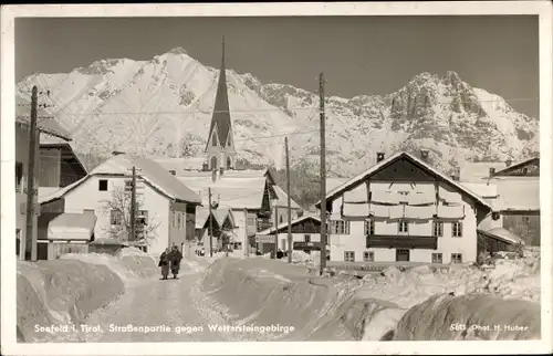 Ak Seefeld in Tirol, schöne Detailansicht