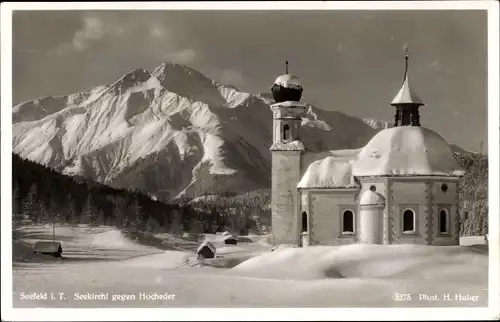 Ak Seefeld in Tirol, schöne Detailansicht