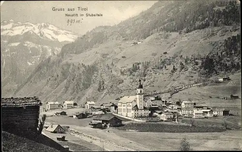 Ak Neustift im Stubaital Tirol, schöne Detailansicht