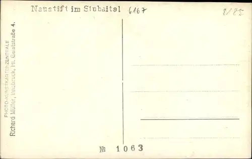 Ak Neustift im Stubaital Tirol, schöne Detailansicht