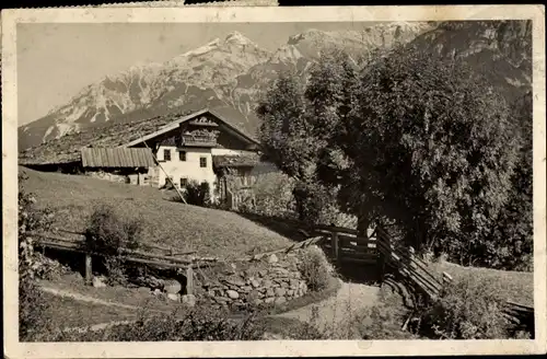 Ak Neustift im Stubaital Tirol, schöne Detailansicht