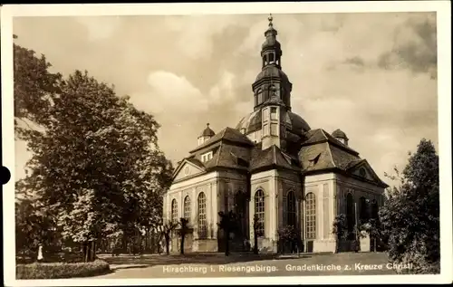 Ak Jelenia Góra Hirschberg Riesengebirge Schlesien, Gnadenkirche zum Kreuze Christi