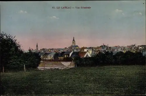 Ak La Le Cateau Nord, Vue générale, Panorama vom Ort