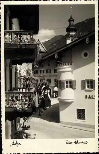 Ak Lofer in Salzburg, schöne Detailansicht