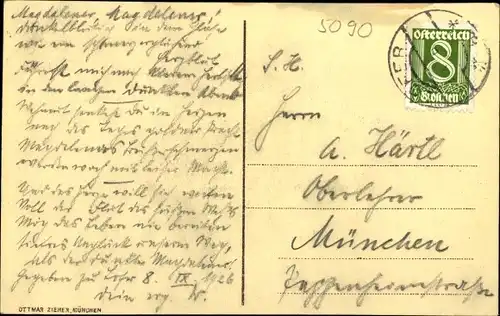 Ak Lofer in Salzburg, schöne Detailansicht