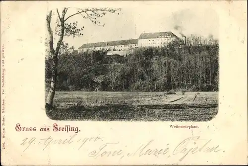 Ak Freising in Oberbayern, schöne Detailansicht