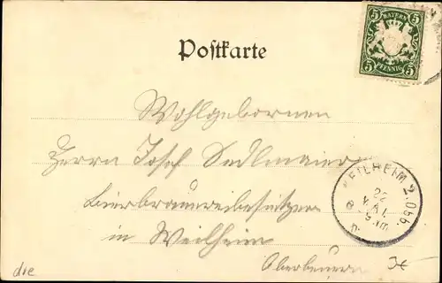 Ak Freising in Oberbayern, schöne Detailansicht