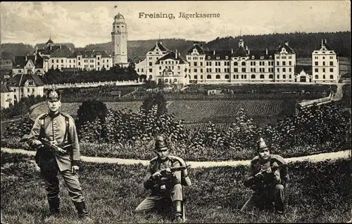 Ak Freising in Oberbayern, schöne Detailansicht