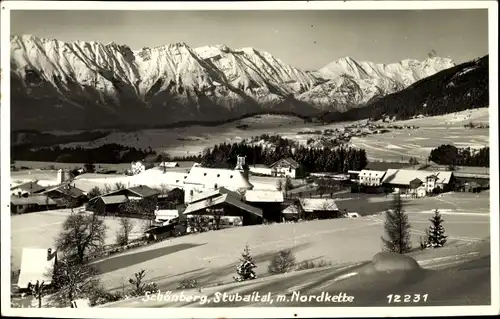 Ak Schönberg im Stubaital in Tirol, schöne Detailansicht