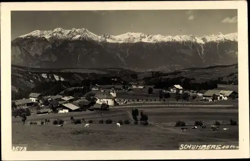 Ak Schönberg im Stubaital in Tirol, schöne Detailansicht