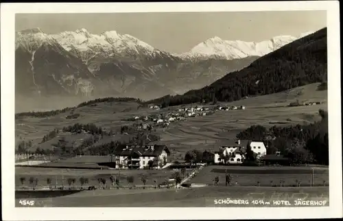 Ak Schönberg im Stubaital in Tirol, schöne Detailansicht