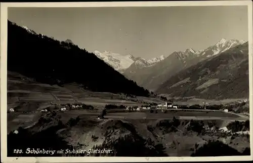 Ak Schönberg im Stubaital in Tirol, schöne Detailansicht