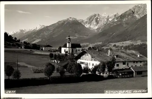 Ak Schönberg im Stubaital in Tirol, schöne Detailansicht