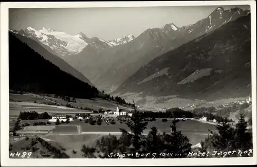 Ak Schönberg im Stubaital in Tirol, schöne Detailansicht