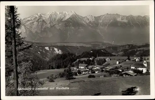 Ak Schönberg im Stubaital in Tirol, schöne Detailansicht