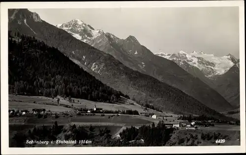 Ak Schönberg im Stubaital in Tirol, schöne Detailansicht