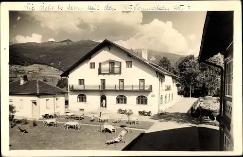 Ak Schönberg im Stubaital in Tirol, schöne Detailansicht