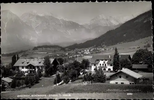 Ak Schönberg im Stubaital in Tirol, schöne Detailansicht