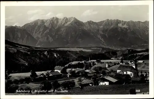 Ak Schönberg im Stubaital in Tirol, schöne Detailansicht