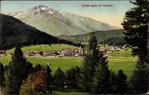 Ak Seefeld in Tirol, schöne Detailansicht