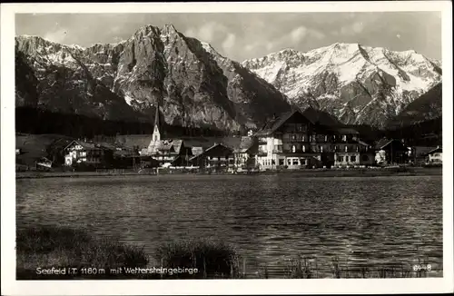 Ak Seefeld in Tirol, schöne Detailansicht