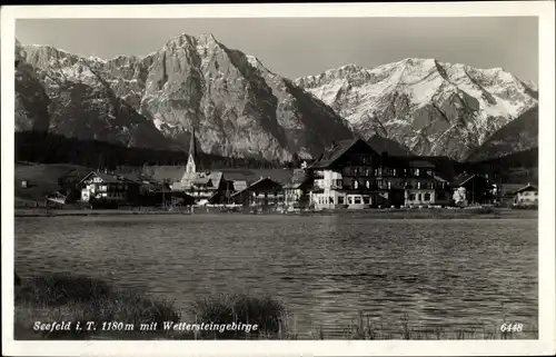 Ak Seefeld in Tirol, schöne Detailansicht