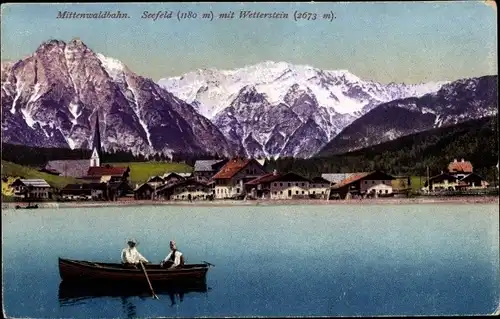 Ak Seefeld in Tirol, schöne Detailansicht