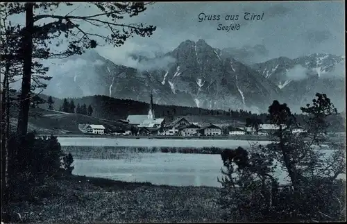 Ak Seefeld in Tirol, schöne Detailansicht