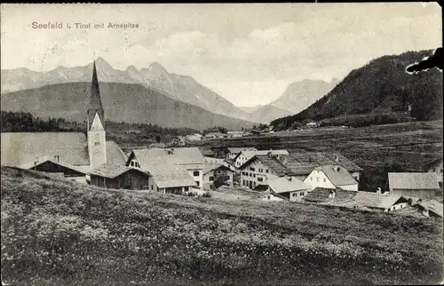 Ak Seefeld in Tirol, schöne Detailansicht