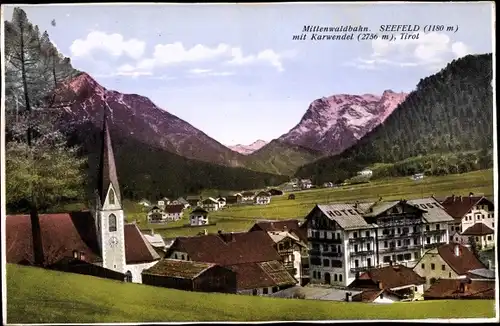 Ak Seefeld in Tirol, schöne Detailansicht