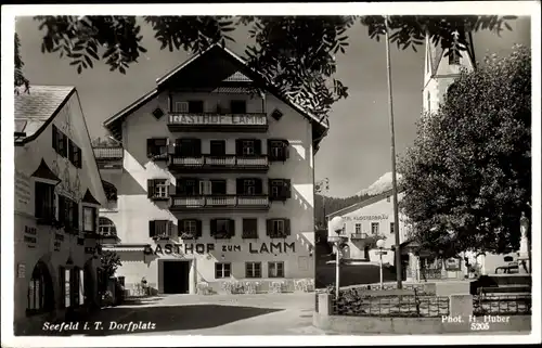 Ak Seefeld in Tirol, schöne Detailansicht