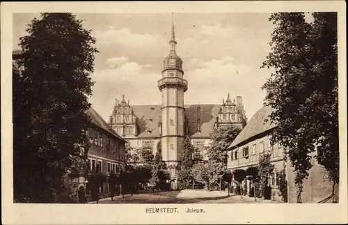 Ak Helmstedt in Niedersachsen, Partie am Juleum, Universität