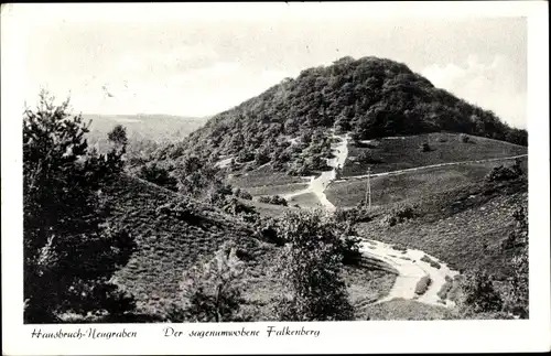 Ak Hamburg Harburg Neugraben Fischbek, Blick auf den Falkenberg, Straßenpartie