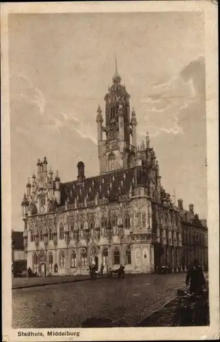 Ak Middelburg Zeeland Niederlande, Stadthuis