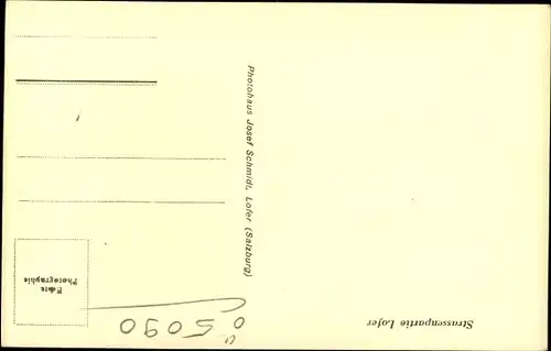 Ak Lofer in Salzburg, schöne Detailansicht