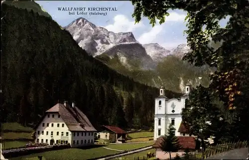 Ak Lofer in Salzburg, schöne Detailansicht