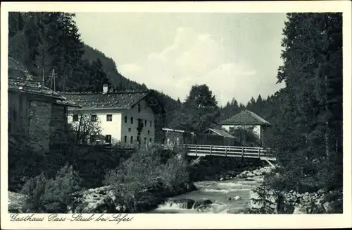 Ak Lofer in Salzburg, schöne Detailansicht